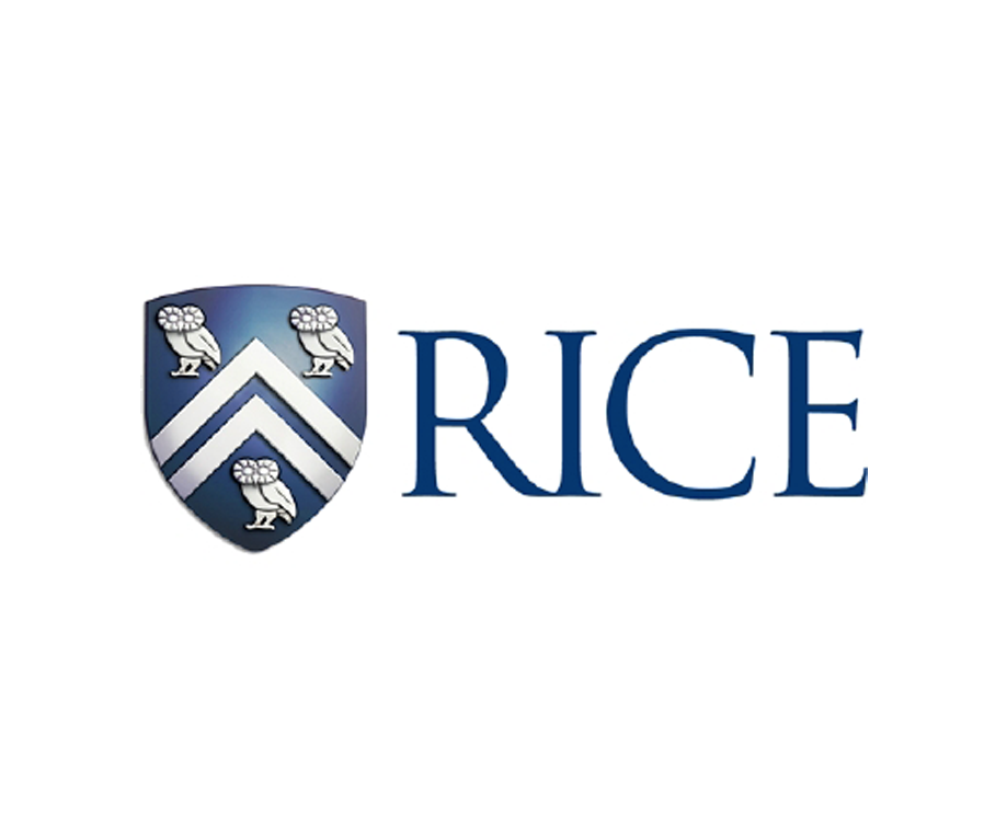 Rice University logo with blue shield and owl crest