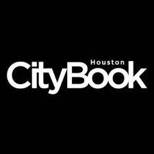 Houston CityBook logo in white text on a black background.