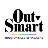 OutSmart magazine logo with a rainbow underline