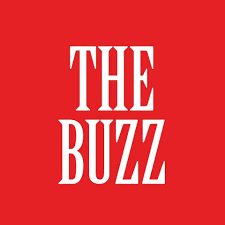 The Buzz logo in white text on a red background.