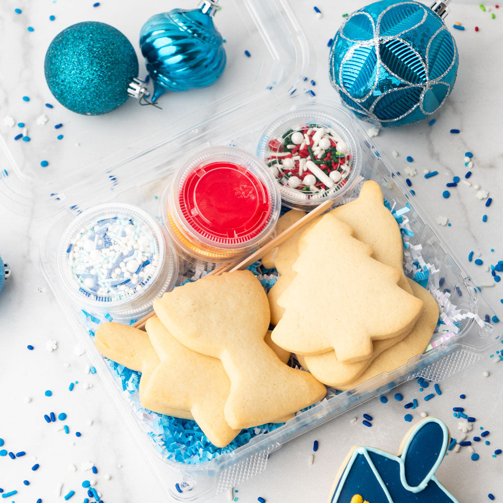 Interfaith cookie decorating kit with shaped sugar cookies