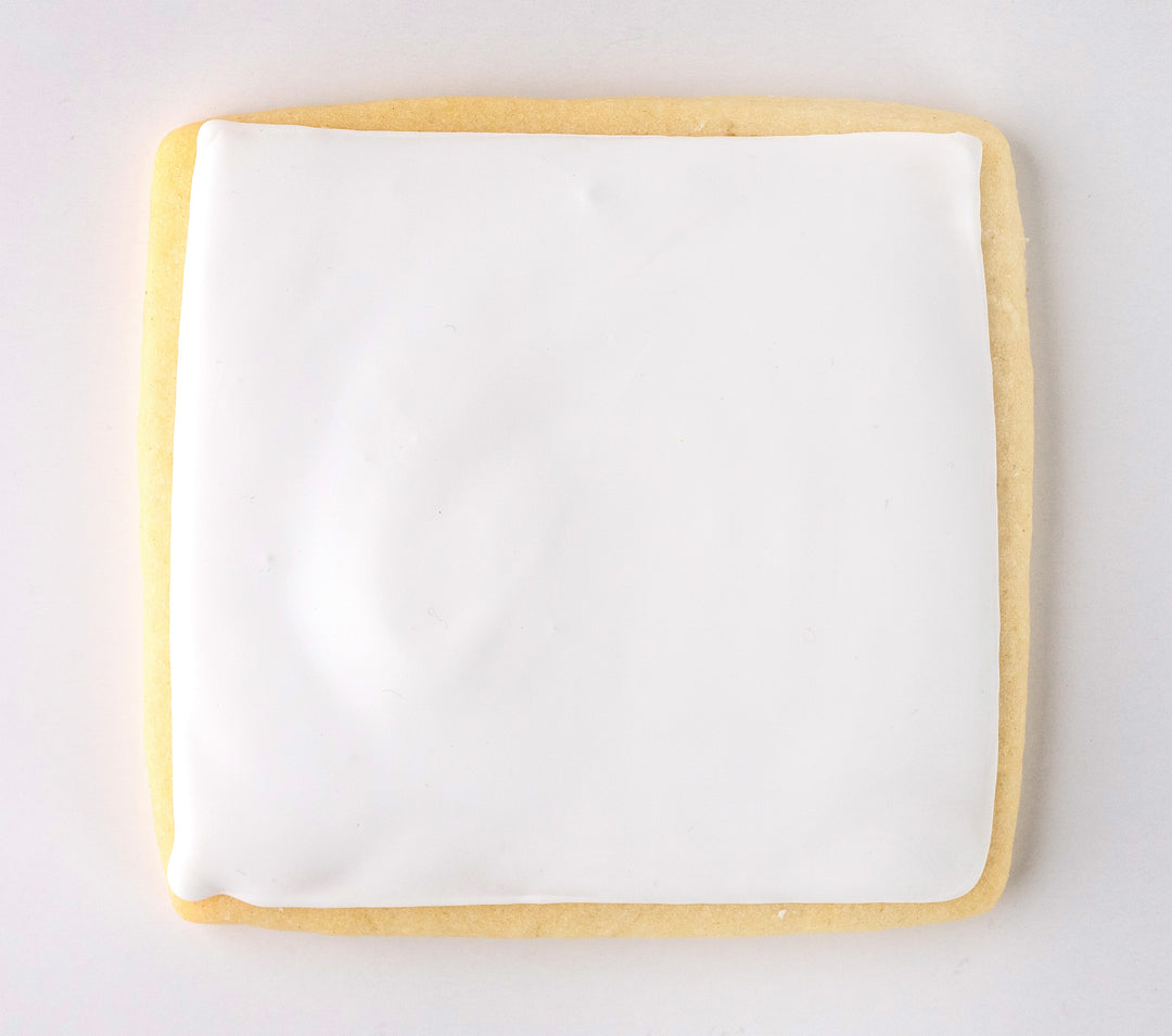 Kiddo Cookie Creations Mother's Day square white iced cookie