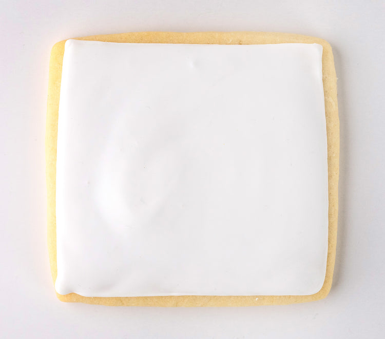 Kiddo Cookie Creations Mother's Day square white iced cookie