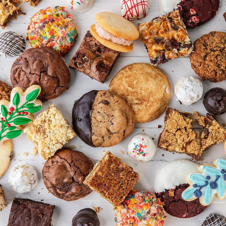 Build-Your-Own Cookie Tray with assorted gourmet cookies and bars
