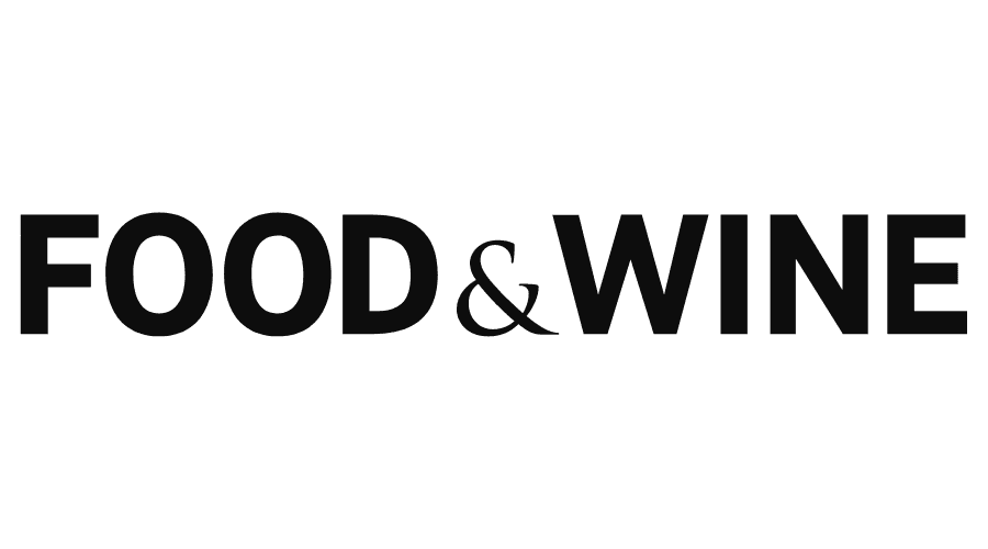 FOOD & WINE logo in bold black text