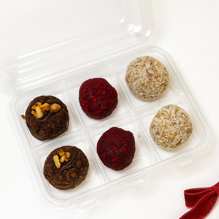 Special Diet Truffles Gift Box with six assorted flavors.