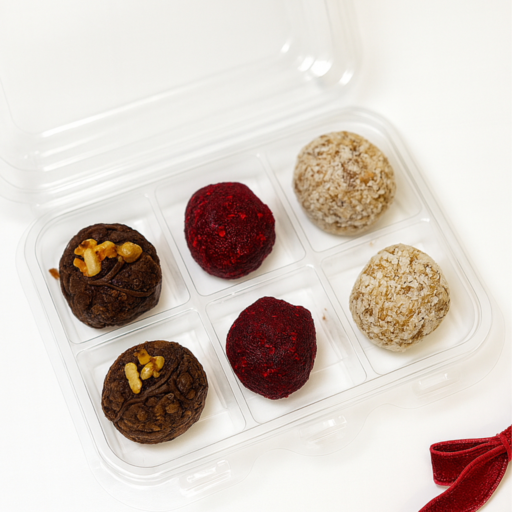 Special Diet Truffles Gift Box with six assorted flavors.