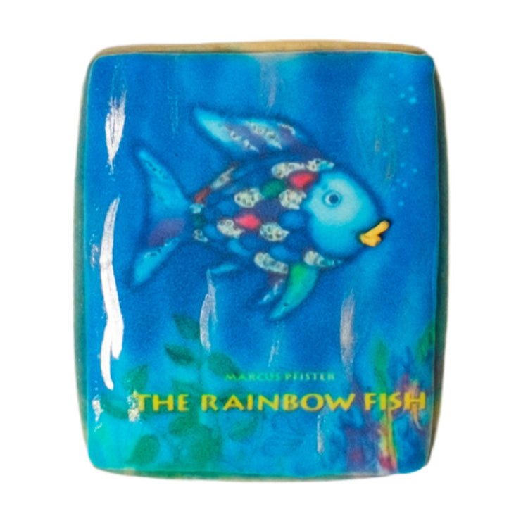National Reading Month cookie featuring The Rainbow Fish design.
