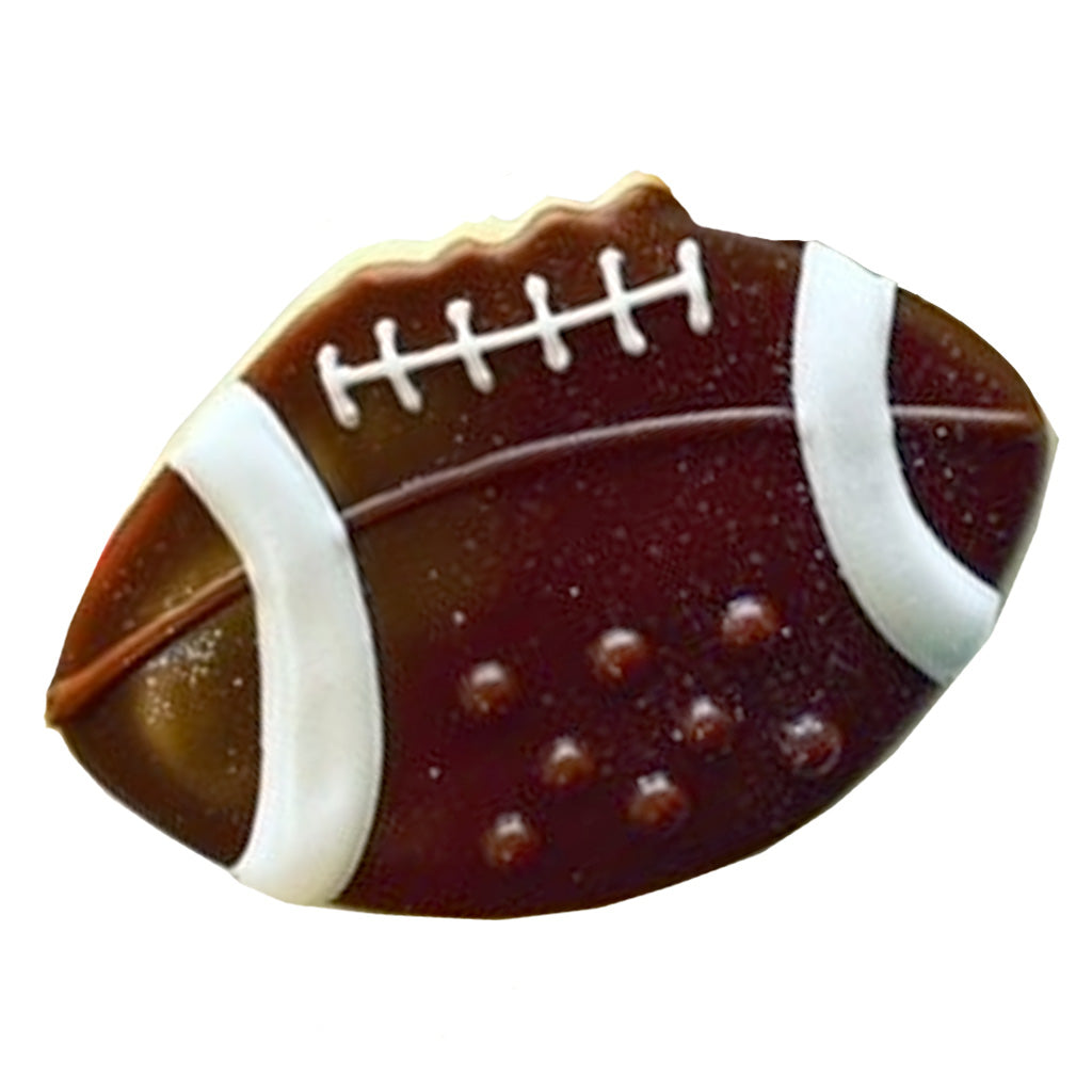 Superbowl Sunday 2026 football-shaped butter cookie